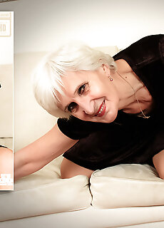 Mature.nl - Myra Is A Hairy 64 Year Old Grandma That Loves To Fuck Younger Men And Give Her A Facial