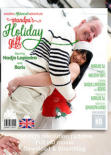 Mature.nl - Grandpa's Wet, Horny And Young Holiday Gift Is Ready For Him