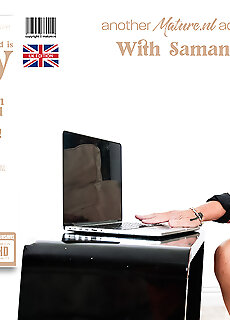 Samantha Is A 49 Year Old Mature Nympho When Left Alone She Gets Horny And Starts Masturbating